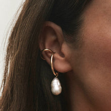 Boucle d'oreille gauche - La Virtuose Baroque plaqué or
