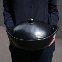 Casserole ovale avec couvercle en argile 100% biologique - La Chamba