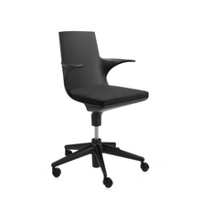 Fauteuil de bureau à roulettes Spoon Chair - Noir