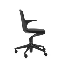Fauteuil de bureau à roulettes Spoon Chair - Noir