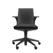 Fauteuil de bureau à roulettes Spoon Chair - Noir