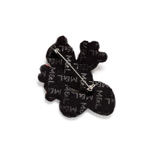 Broche Figuier de Barbarie brodée à la main