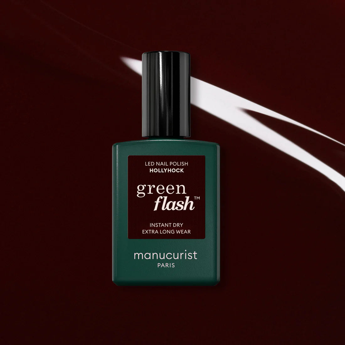 Vernis Green Flash semi-permanent - Hollyhock