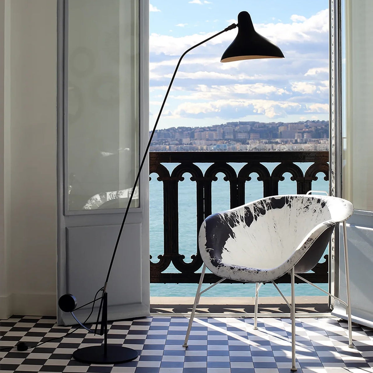 Lampadaire - Mantis BS1 - Trépied - Noir - DCW éditions