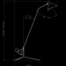 Lampadaire - Mantis BS1 - Trépied - Noir - DCW éditions