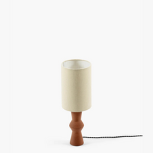 Lampe de table Marie-Ann - S - Rouge brun / Beige