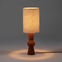 Lampe de table Marie-Ann - S - Rouge brun / Beige