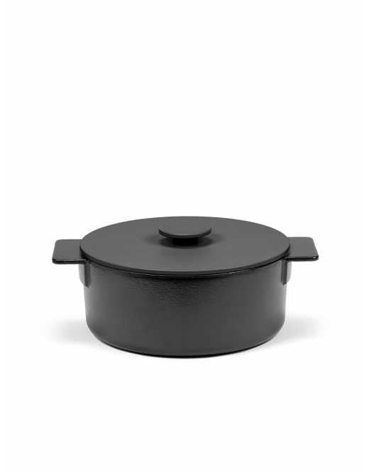 Marmite en fonte - collection Surface - Noir