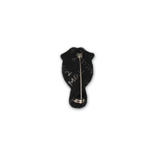 Broche Miroir aux alouettes brodée à la main