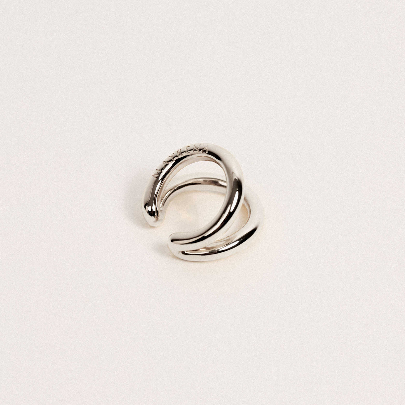 Boucle d'oreille droite - Echo mini argent