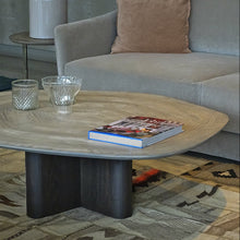Table basse TS03 en frêne et résine noire