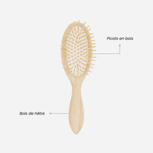 Brosse à cheveux démêlante - Hêtre et picots bois
