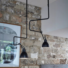 Plafonnier - Lampe GRAS N°312 L - Rond - Noir-Bleu