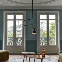 Plafonnier - Lampe GRAS N°312 L - Rond - Noir-Bleu