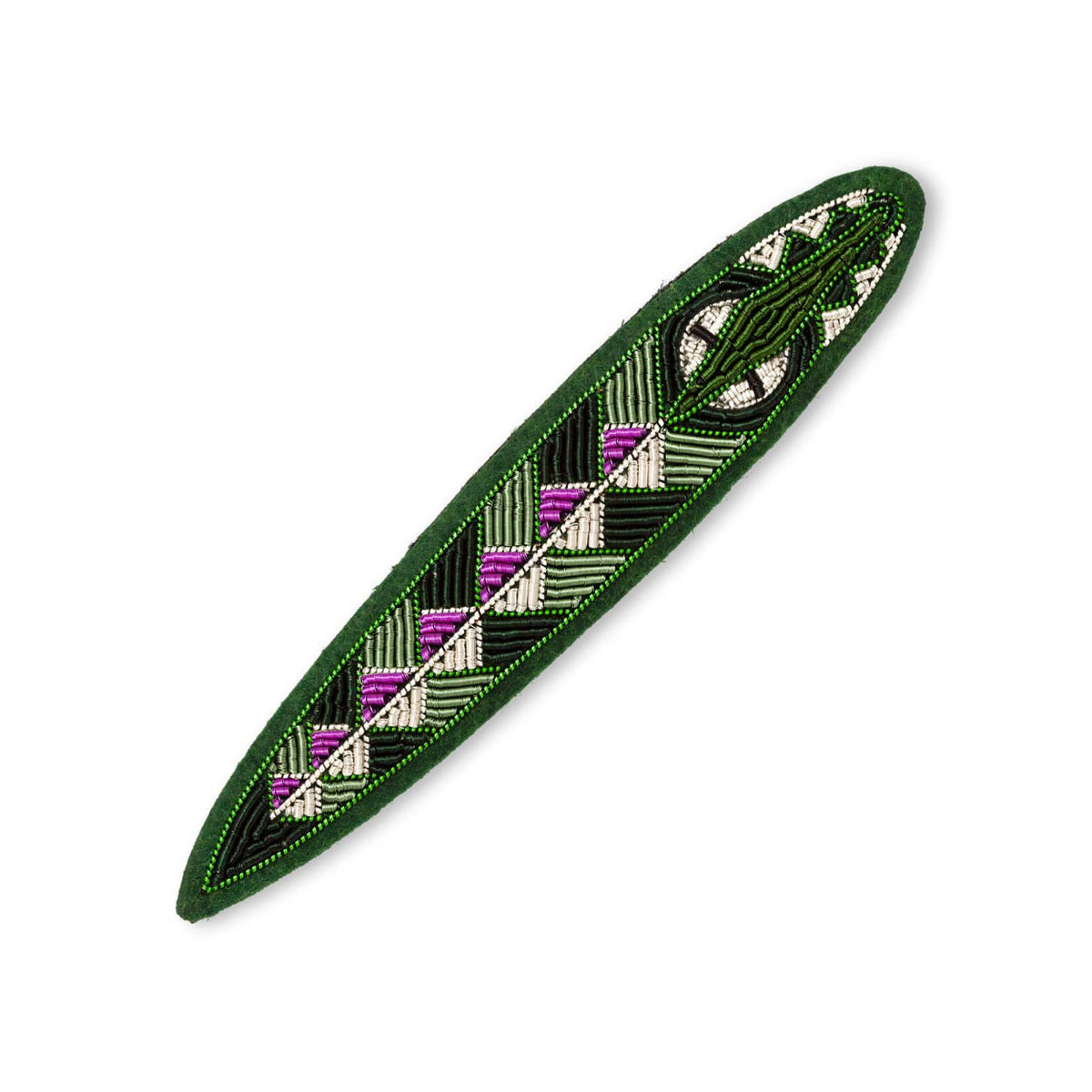 Broche Socroco brodée à la main