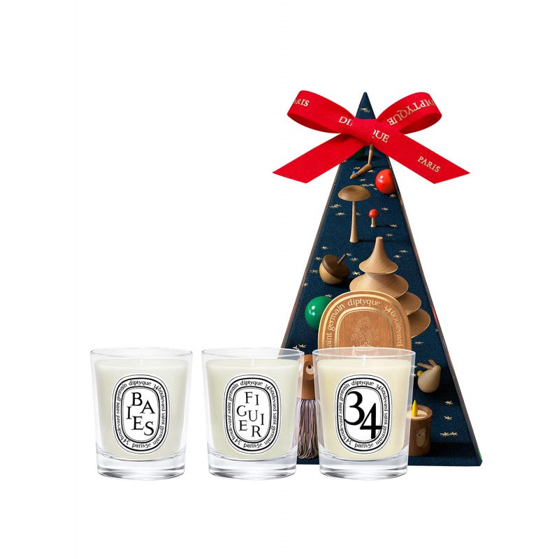 Coffret surprise de trois bougies miniatures - Édition limitée Noël 2026