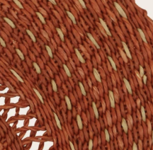 Set de table SHANTI - 35cm - FIBRE DE BANANIER - ABRICOT